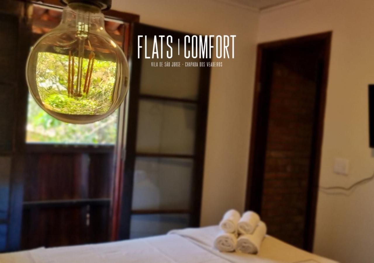 Hotel Novidade Flats Comfort Na Vila De Sao Jorge - Chapada Dos Veadeiros Exteriér fotografie