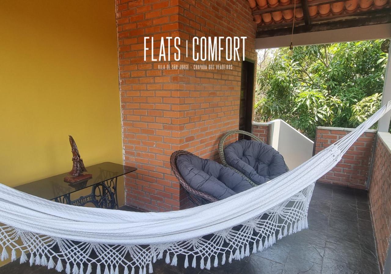 Hotel Novidade Flats Comfort Na Vila De Sao Jorge - Chapada Dos Veadeiros Exteriér fotografie