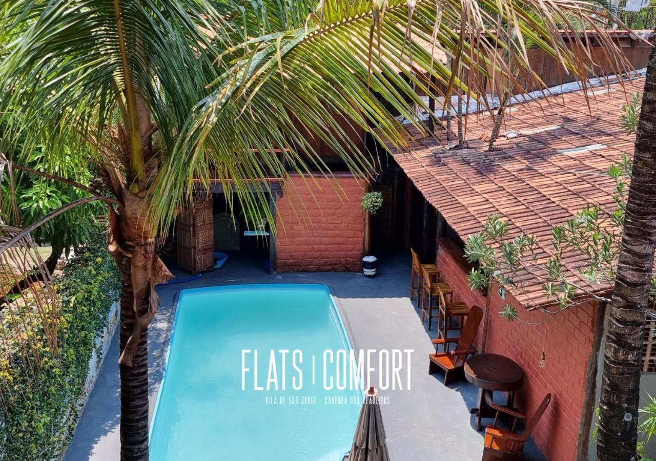 Hotel Novidade Flats Comfort Na Vila De Sao Jorge - Chapada Dos Veadeiros Exteriér fotografie