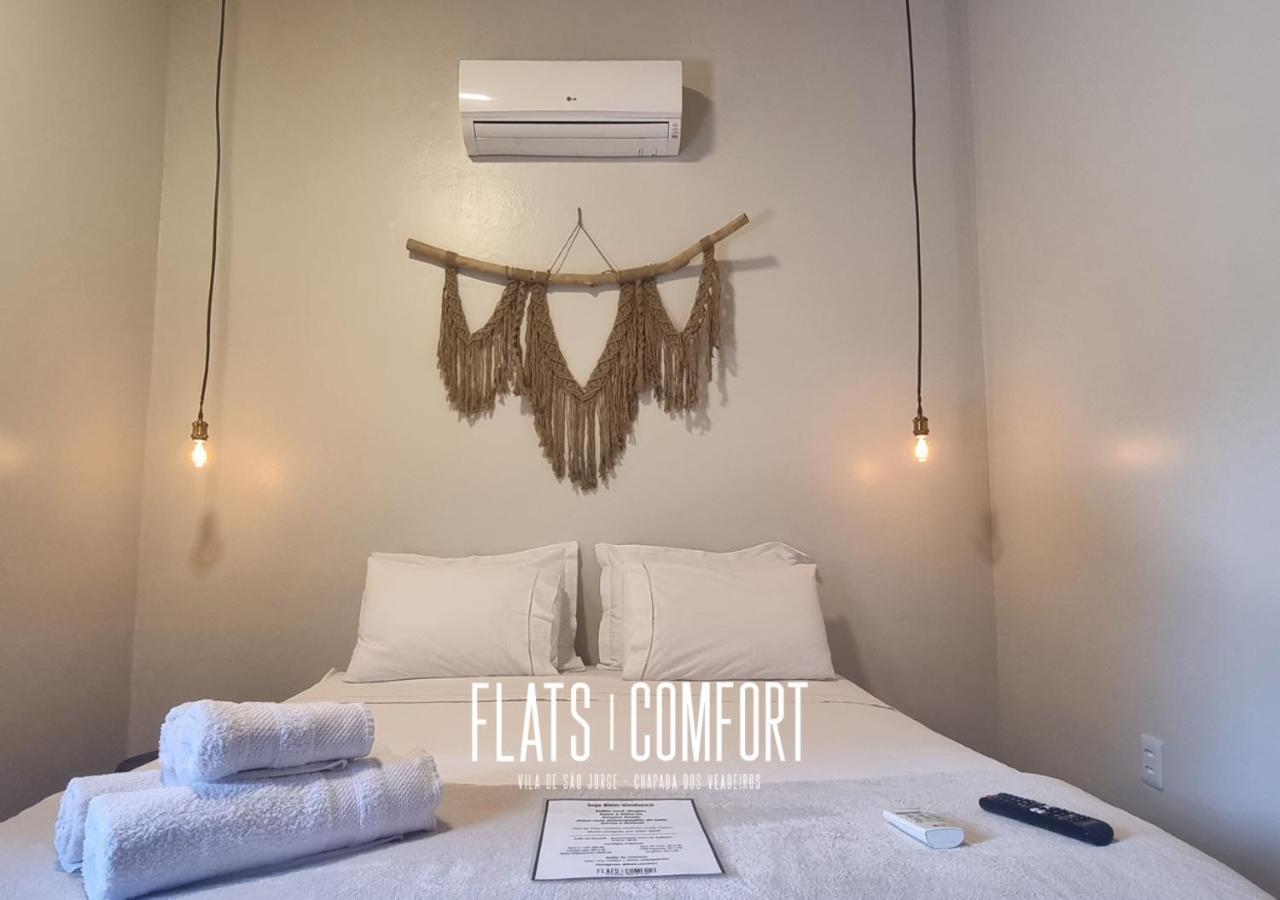 Hotel Novidade Flats Comfort Na Vila De Sao Jorge - Chapada Dos Veadeiros Exteriér fotografie