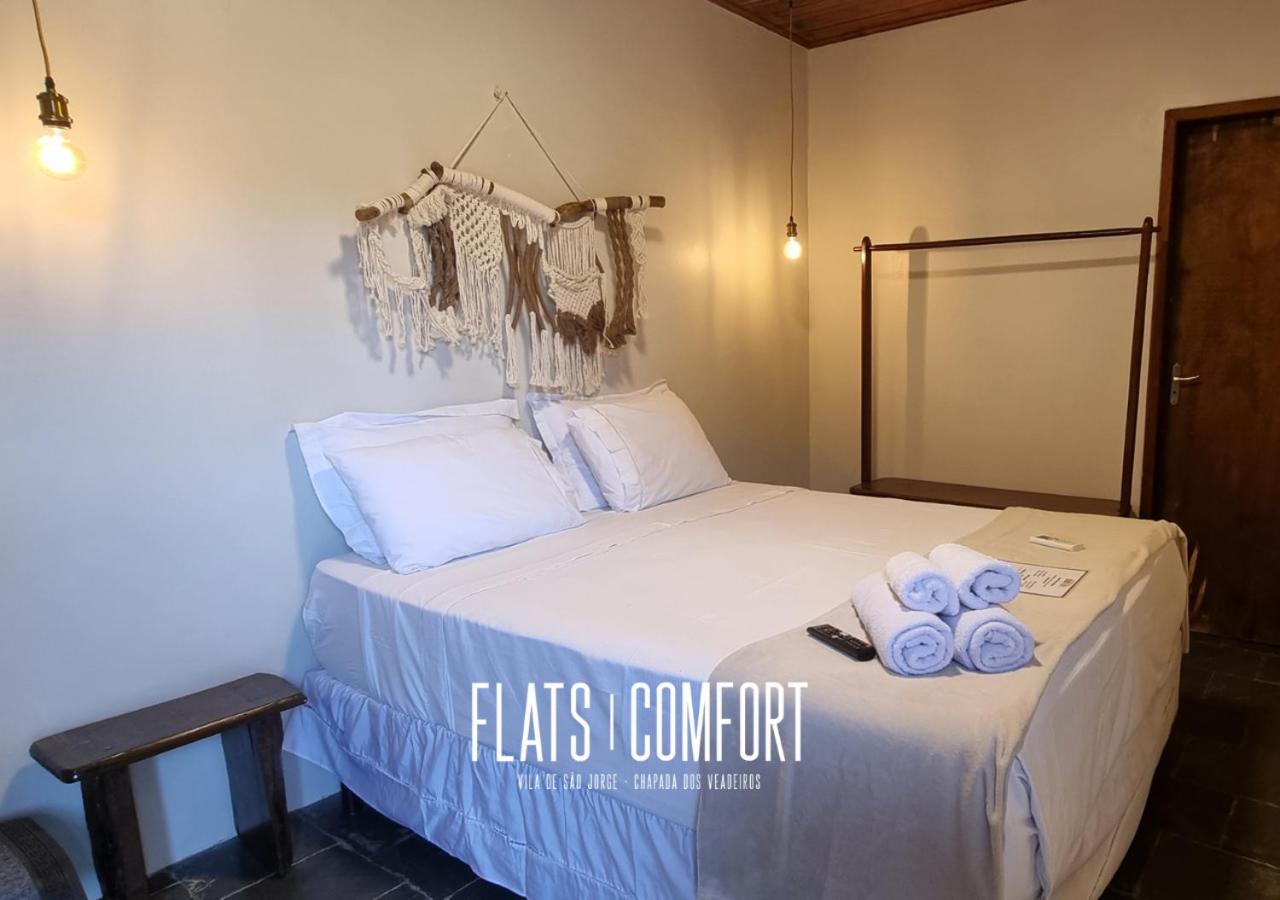 Hotel Novidade Flats Comfort Na Vila De Sao Jorge - Chapada Dos Veadeiros Exteriér fotografie