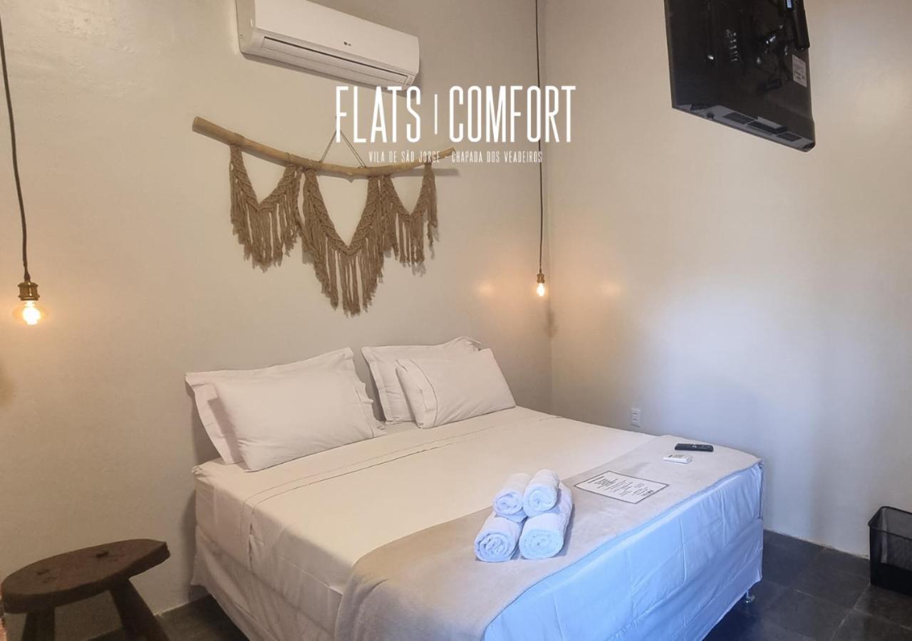 Hotel Novidade Flats Comfort Na Vila De Sao Jorge - Chapada Dos Veadeiros Exteriér fotografie