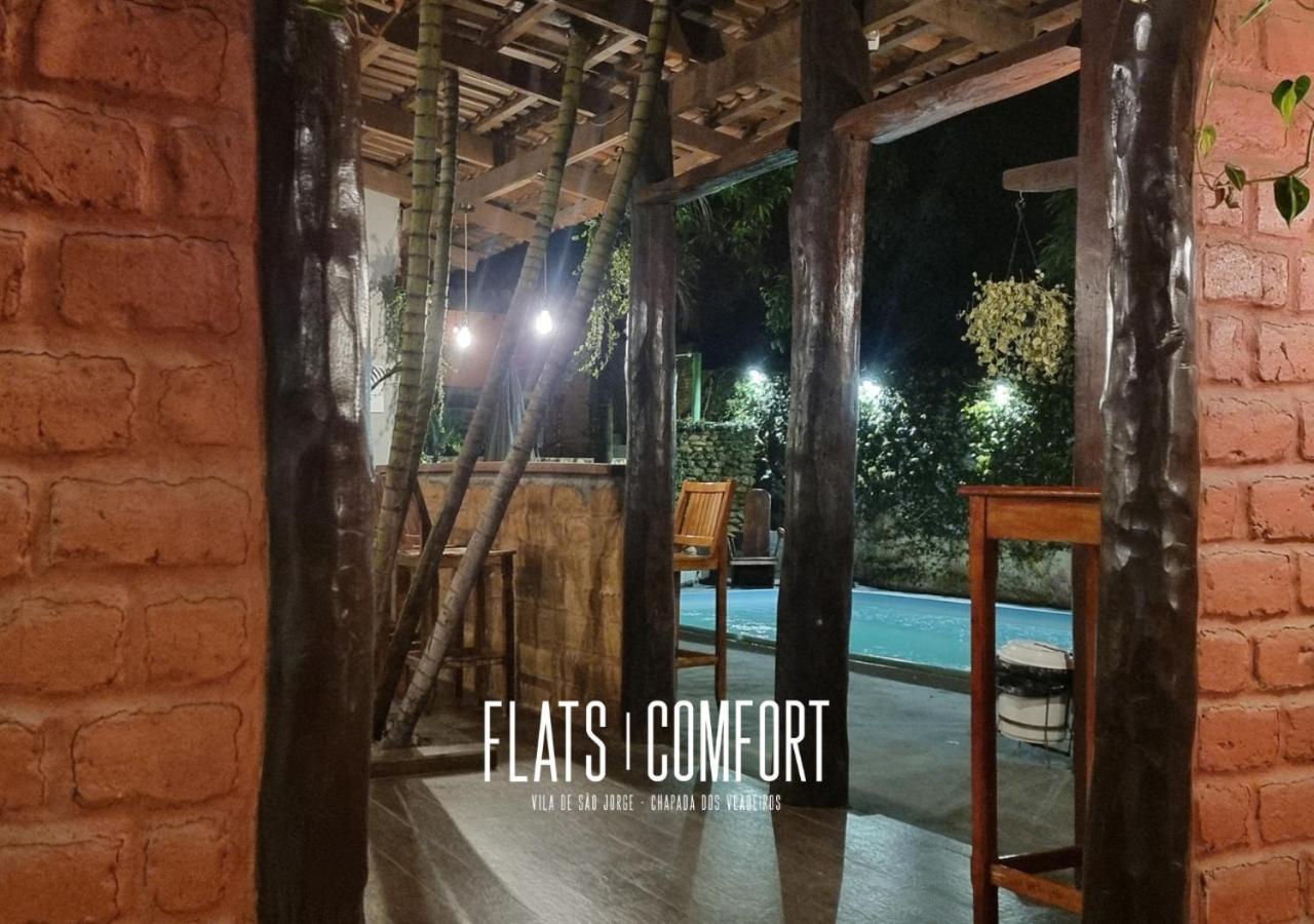 Hotel Novidade Flats Comfort Na Vila De Sao Jorge - Chapada Dos Veadeiros Exteriér fotografie
