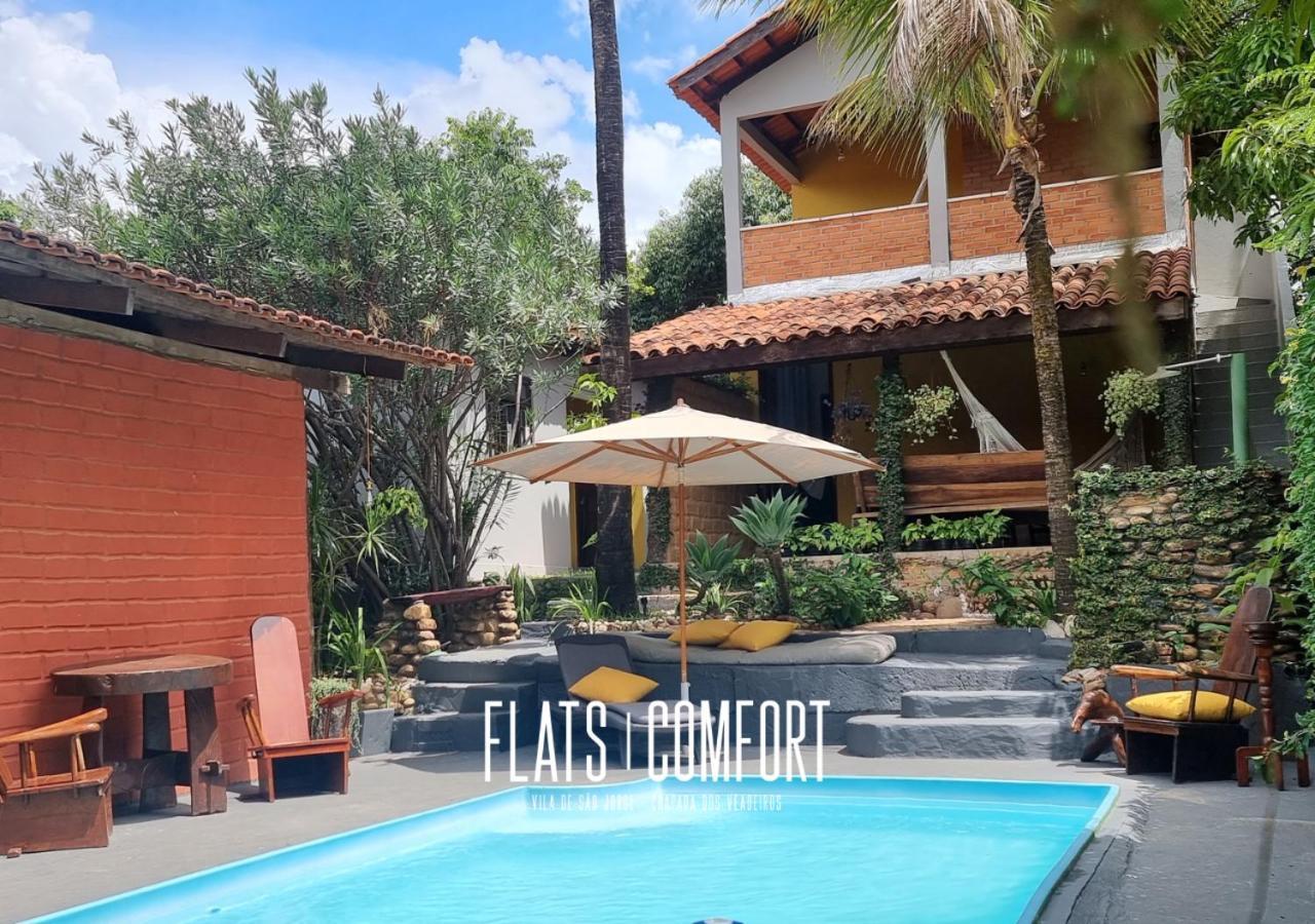 Hotel Novidade Flats Comfort Na Vila De Sao Jorge - Chapada Dos Veadeiros Exteriér fotografie