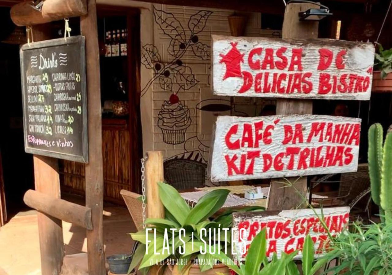 Hotel Novidade Flats Comfort Na Vila De Sao Jorge - Chapada Dos Veadeiros Exteriér fotografie