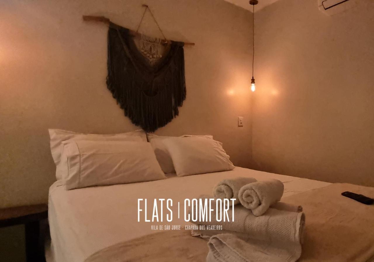 Hotel Novidade Flats Comfort Na Vila De Sao Jorge - Chapada Dos Veadeiros Exteriér fotografie