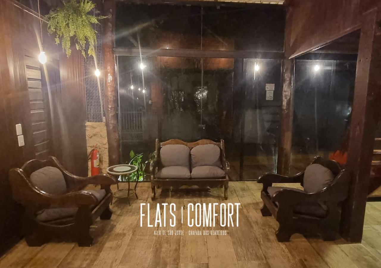 Hotel Novidade Flats Comfort Na Vila De Sao Jorge - Chapada Dos Veadeiros Exteriér fotografie